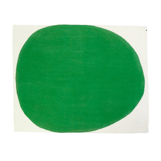 Tapis "Anda" laine 160x200 - Chlorophylle/Naturel