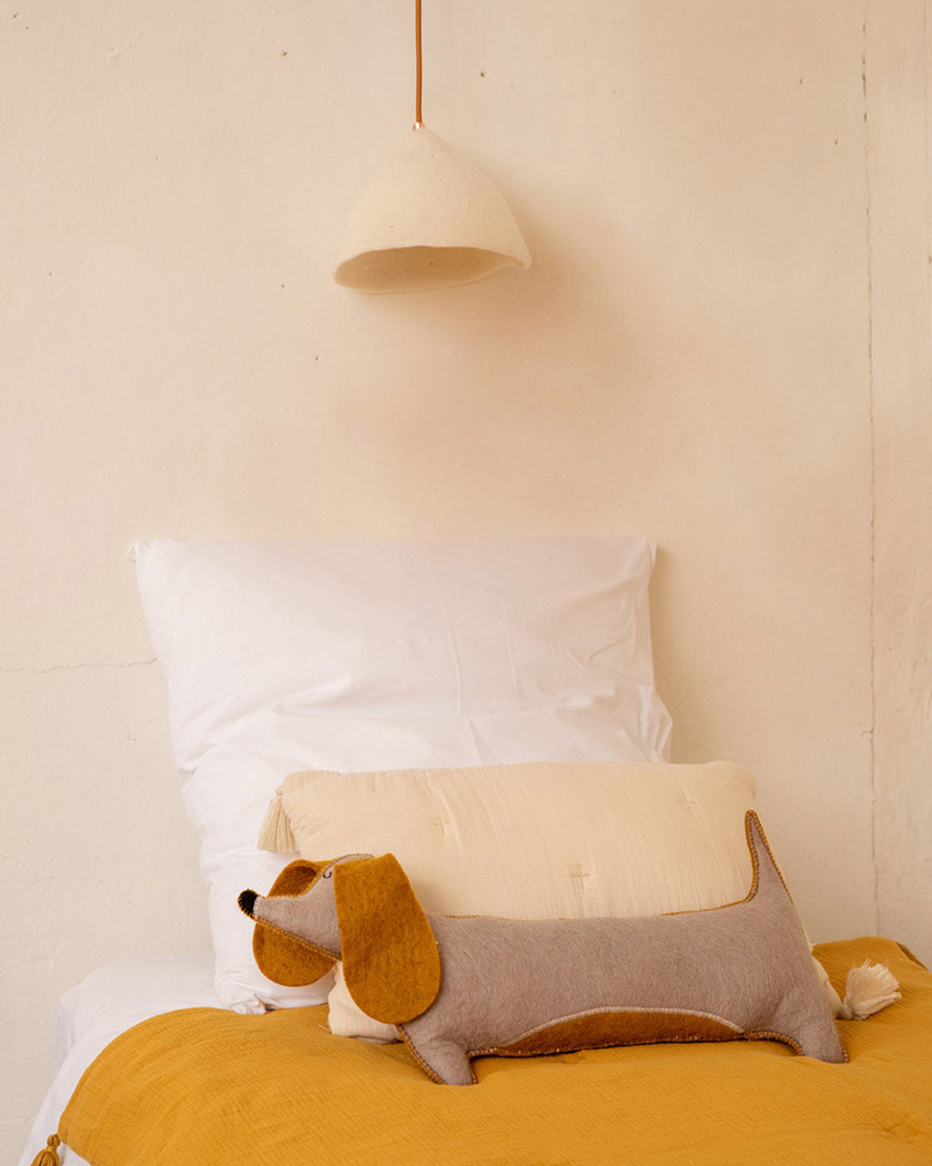 Abat-jour feutre "Tipi Small" - Pur orange
