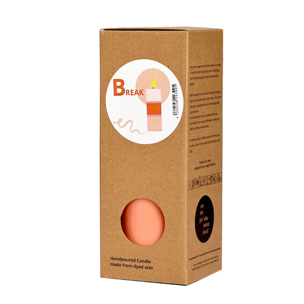 Grande bougie "Pause"