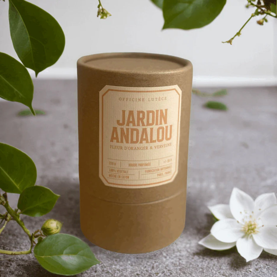Bougie "Jardin Andalou" - Fleur d'Oranger & Verveine