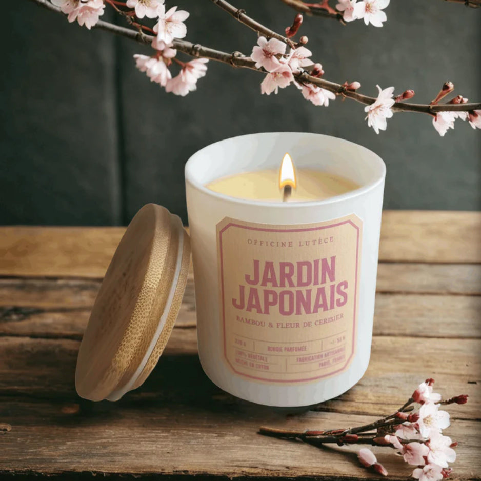 Bougie  "Jardin Japonais" - Bambou & Fleur de Cerisier