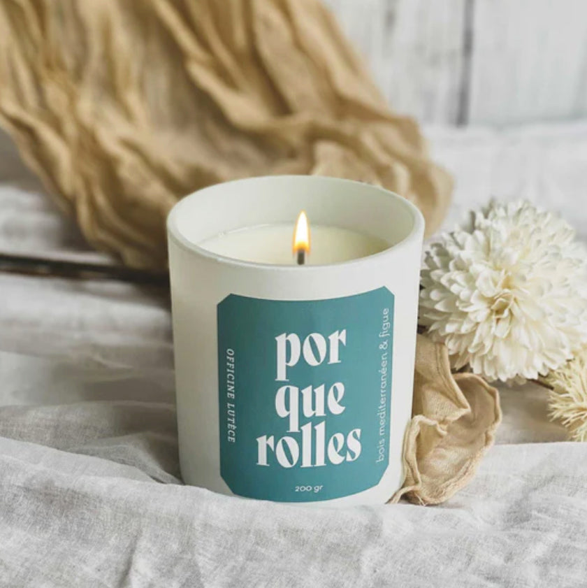 Bougie "Porquerolles" - Bois méditérranéen & Figue