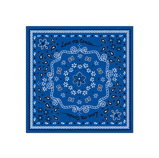 Serviettes papier "Bandana" - Bleu