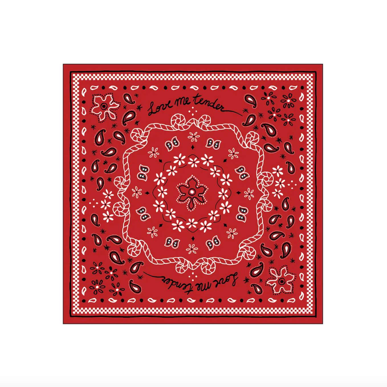 Serviettes papier "Bandana" - Rouge