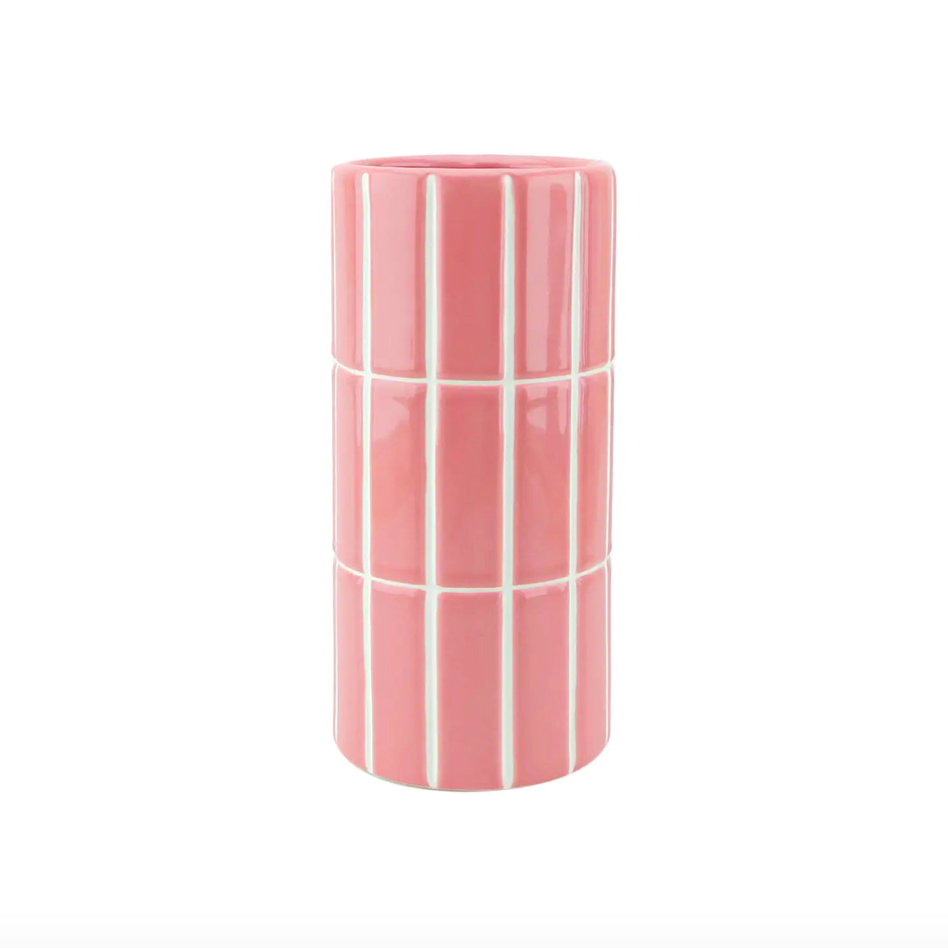 Vase "Tile" céramique - Rose