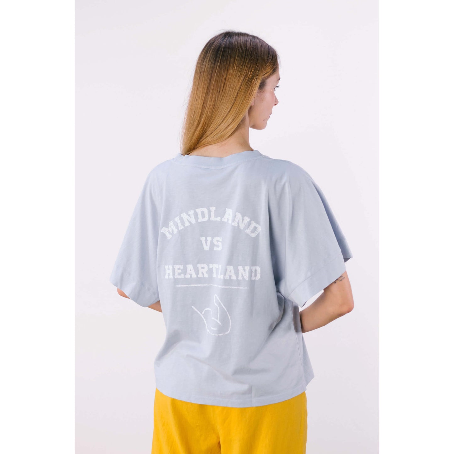 Tee-shirt oversize "Mindland" - Cloud