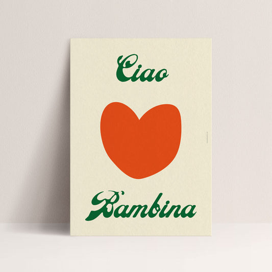 Affiche "Ciao Bambina"