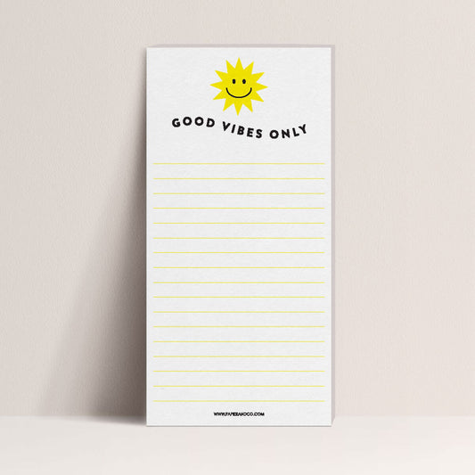 Bloc-notes "Good Vibes Only"
