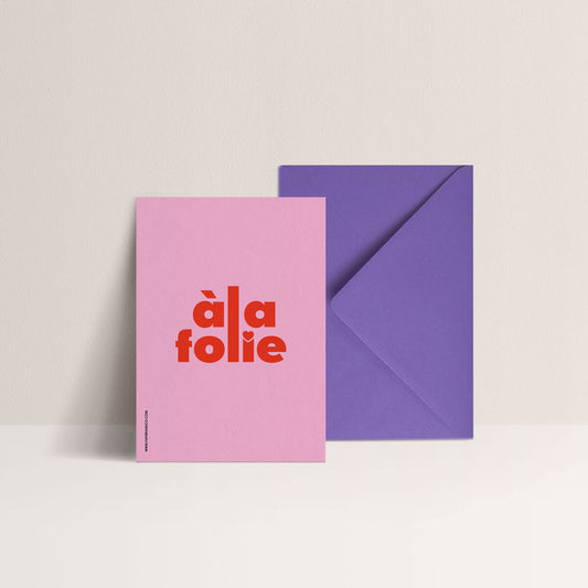 Carte "À la folie"