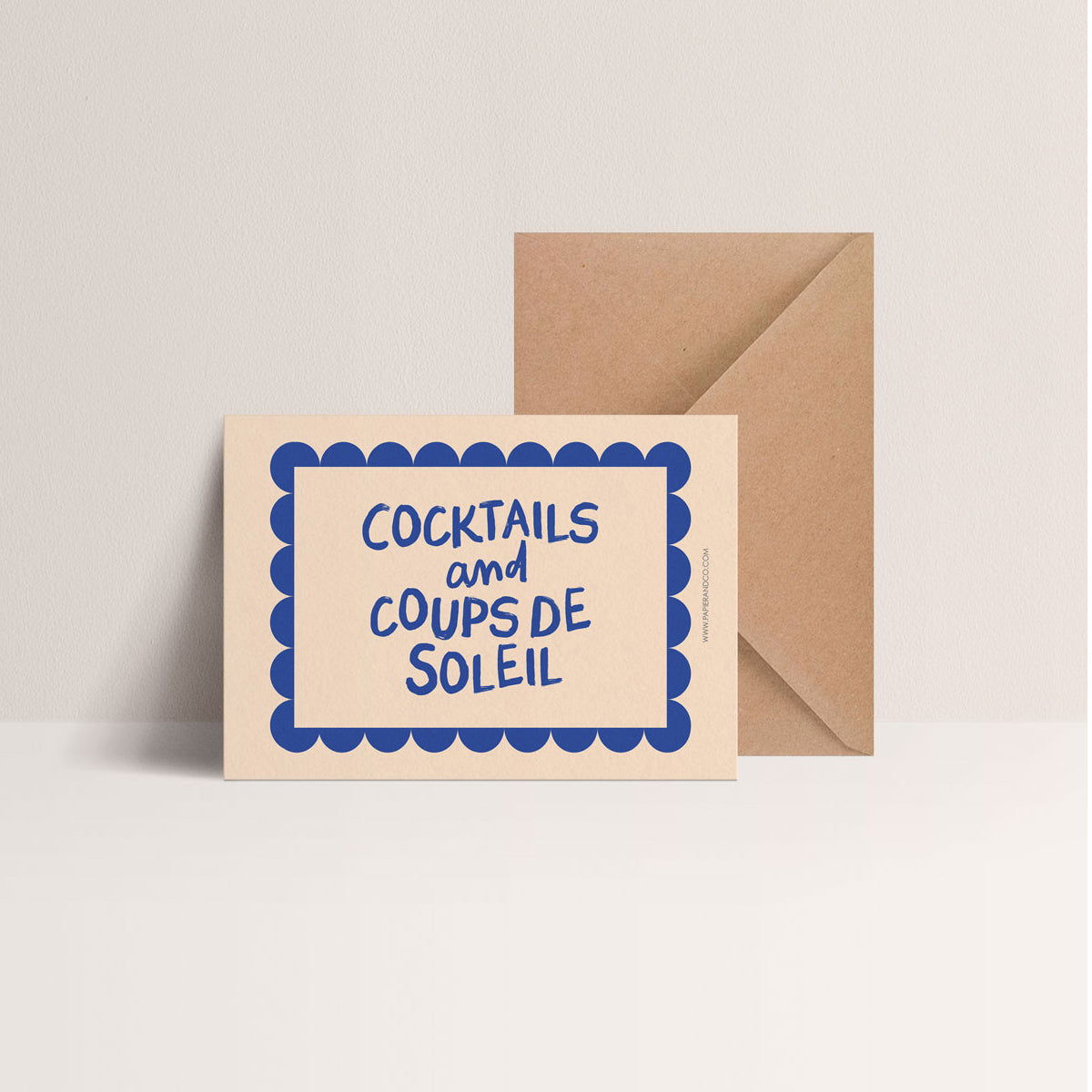 Carte "Cocktails et coups de soleil"