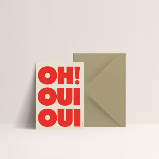 Carte "Oh! Oui Oui"