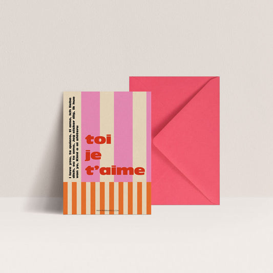 Carte "Toi je t'aime"