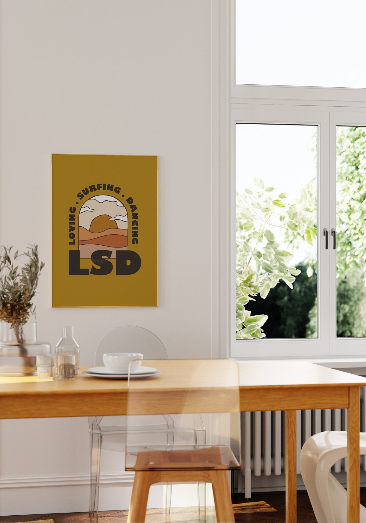 Affiche "Loving Surfing Dancing"