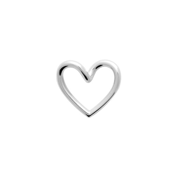 Pendentif "Coeur"  Argent rhodié