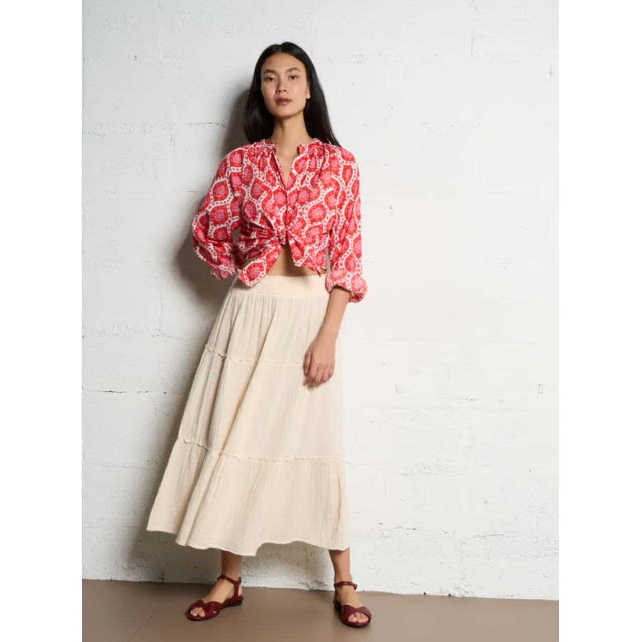 Blouse "Tea Frida" - Fraise