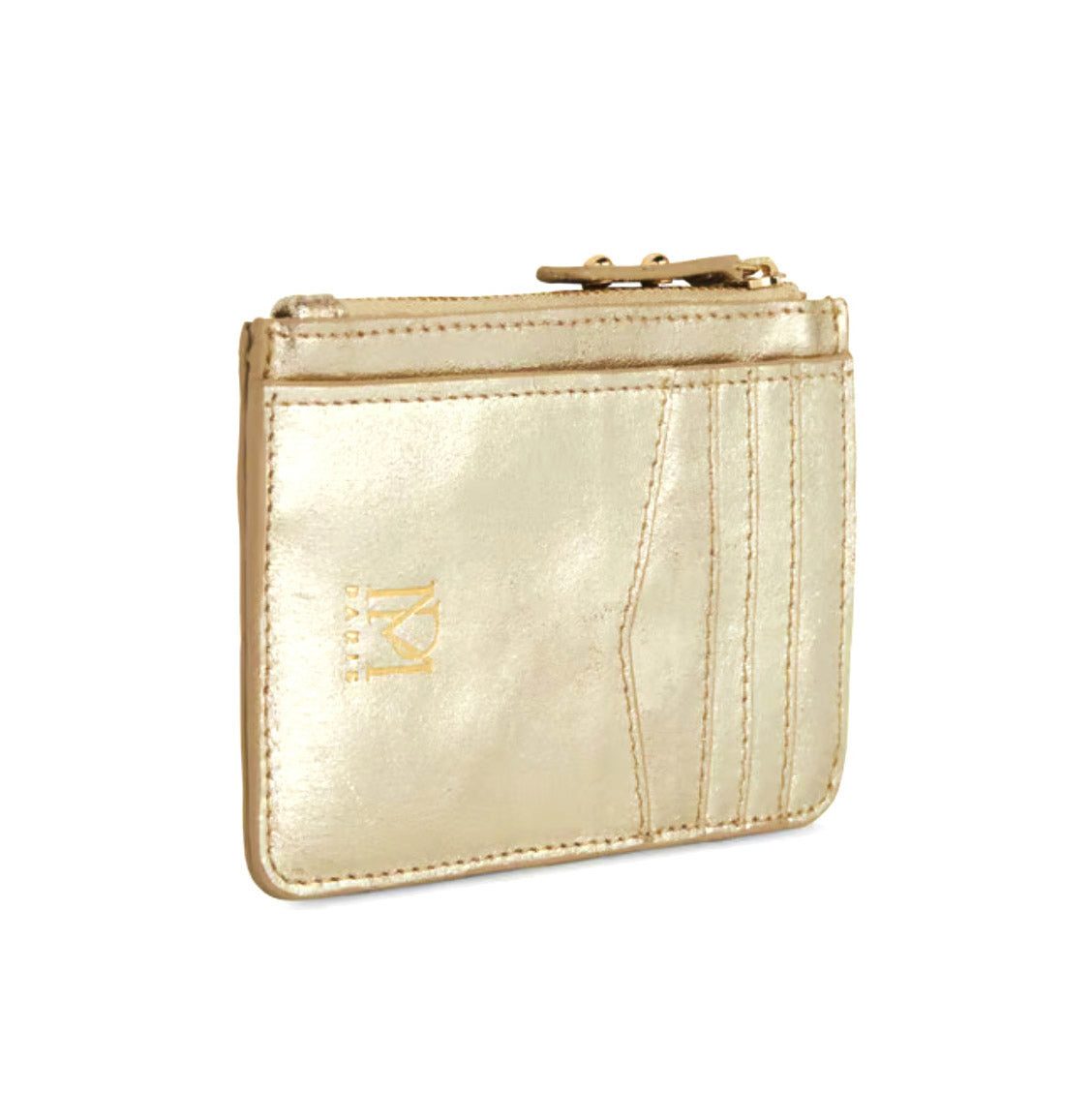 Portefeuille "Elmo" cuir foil Or