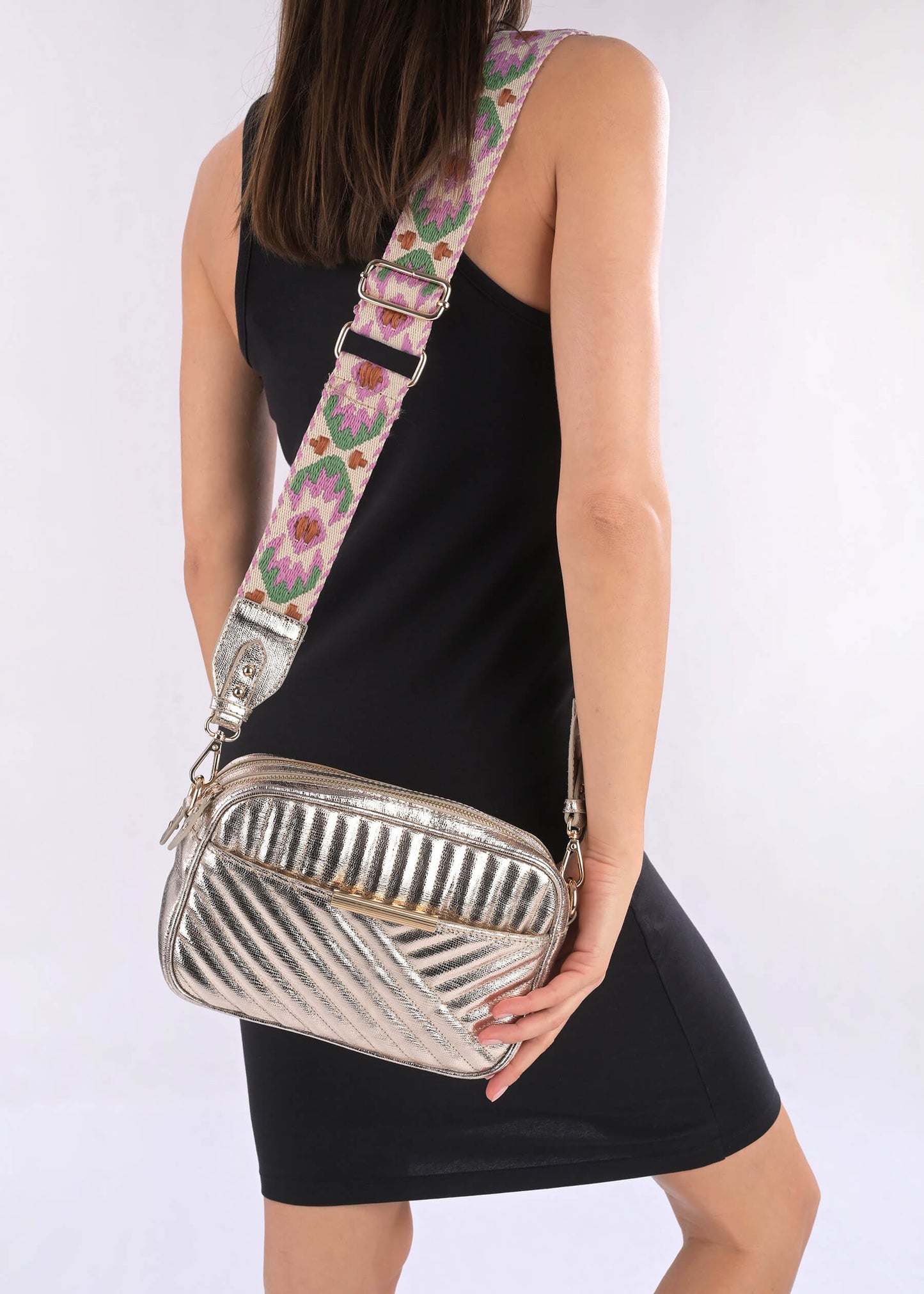 Sac bandoulière "Sammy" - Or