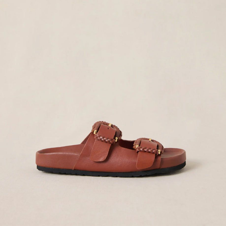 Sandales "Cora" cuir - Cognac