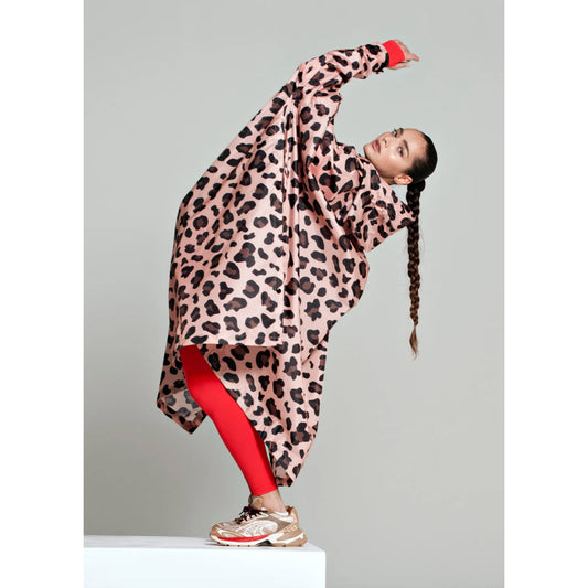 Cape-poncho imperméable "Pink Panther"