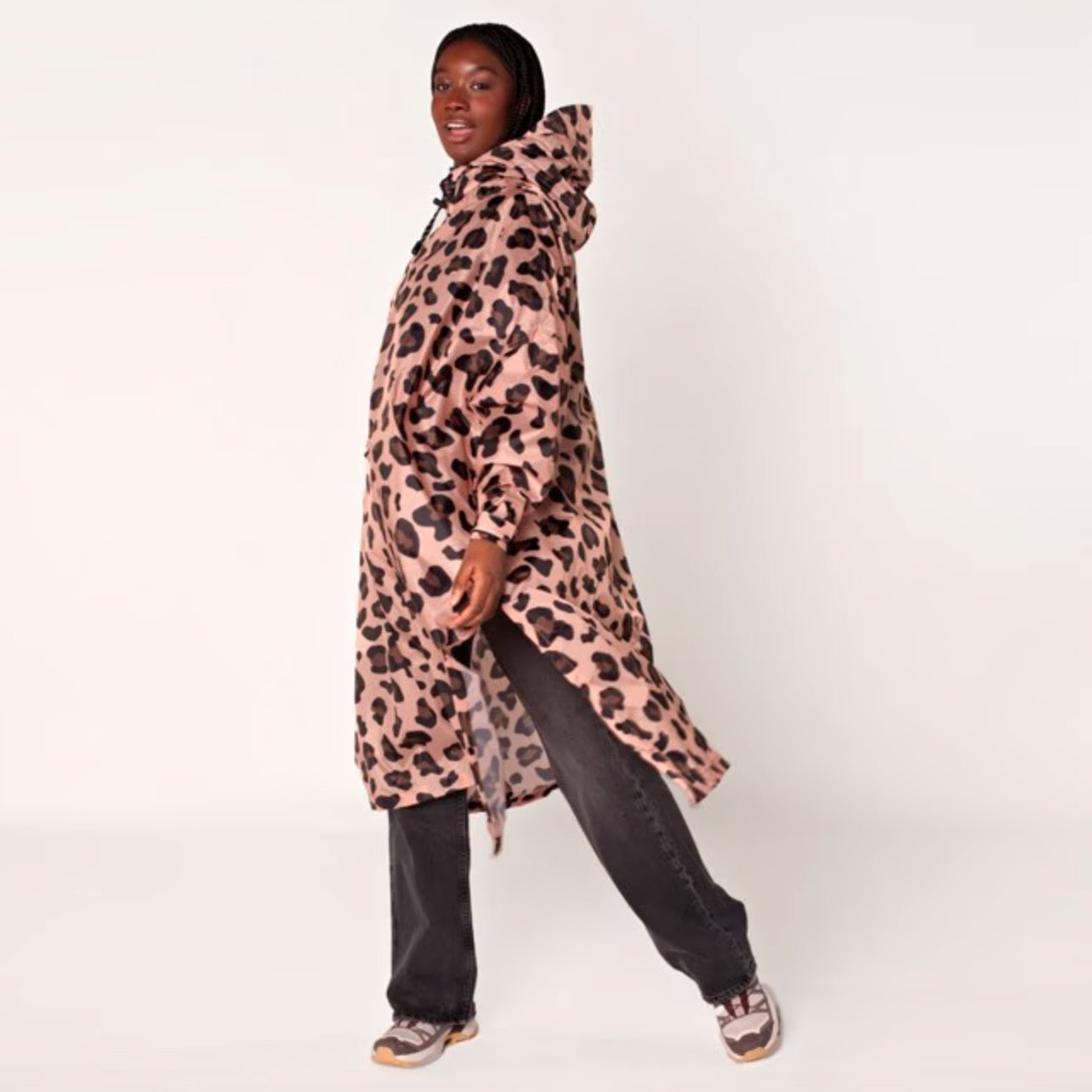 Cape-poncho imperméable "Pink Panther"