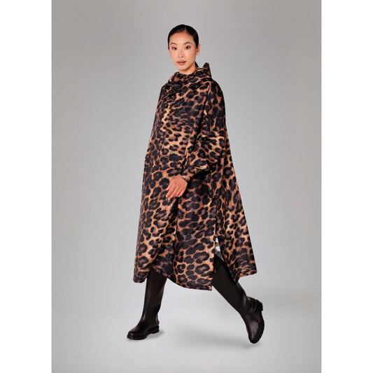 Cape-poncho imperméable "Dark Léopard"