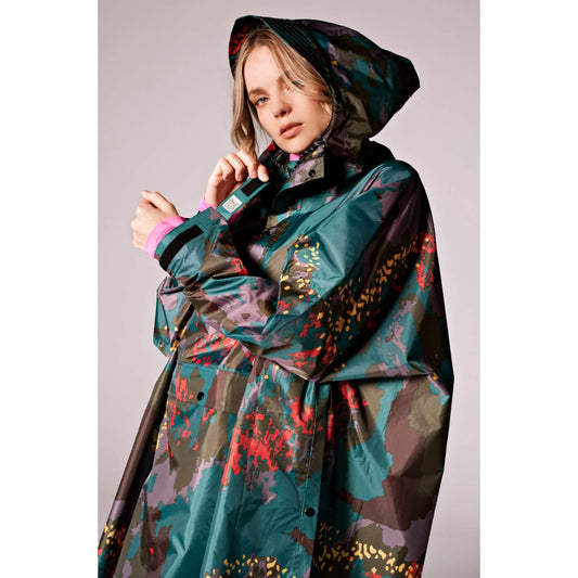 Cape-poncho imperméable "Digi Forest Camo"