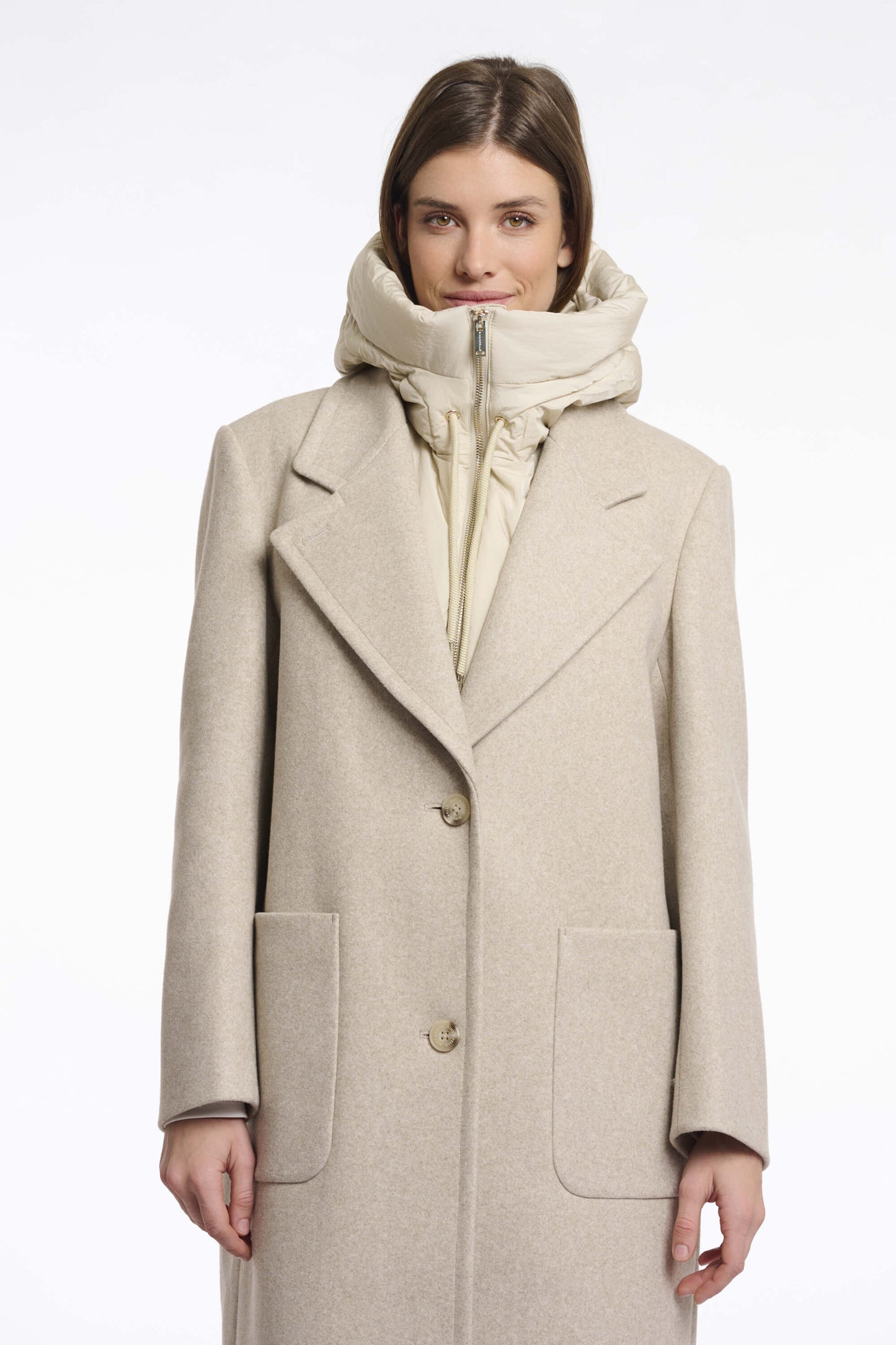 Bib doudoune "Tabita" - Sable