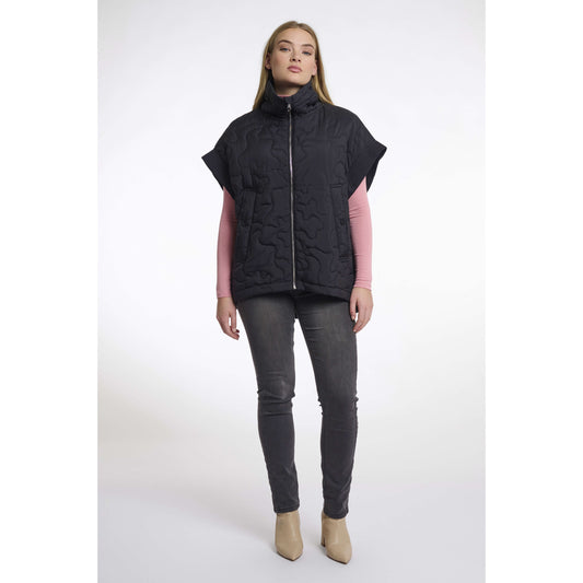 Cape matelassée "Caitlyn" - Noir