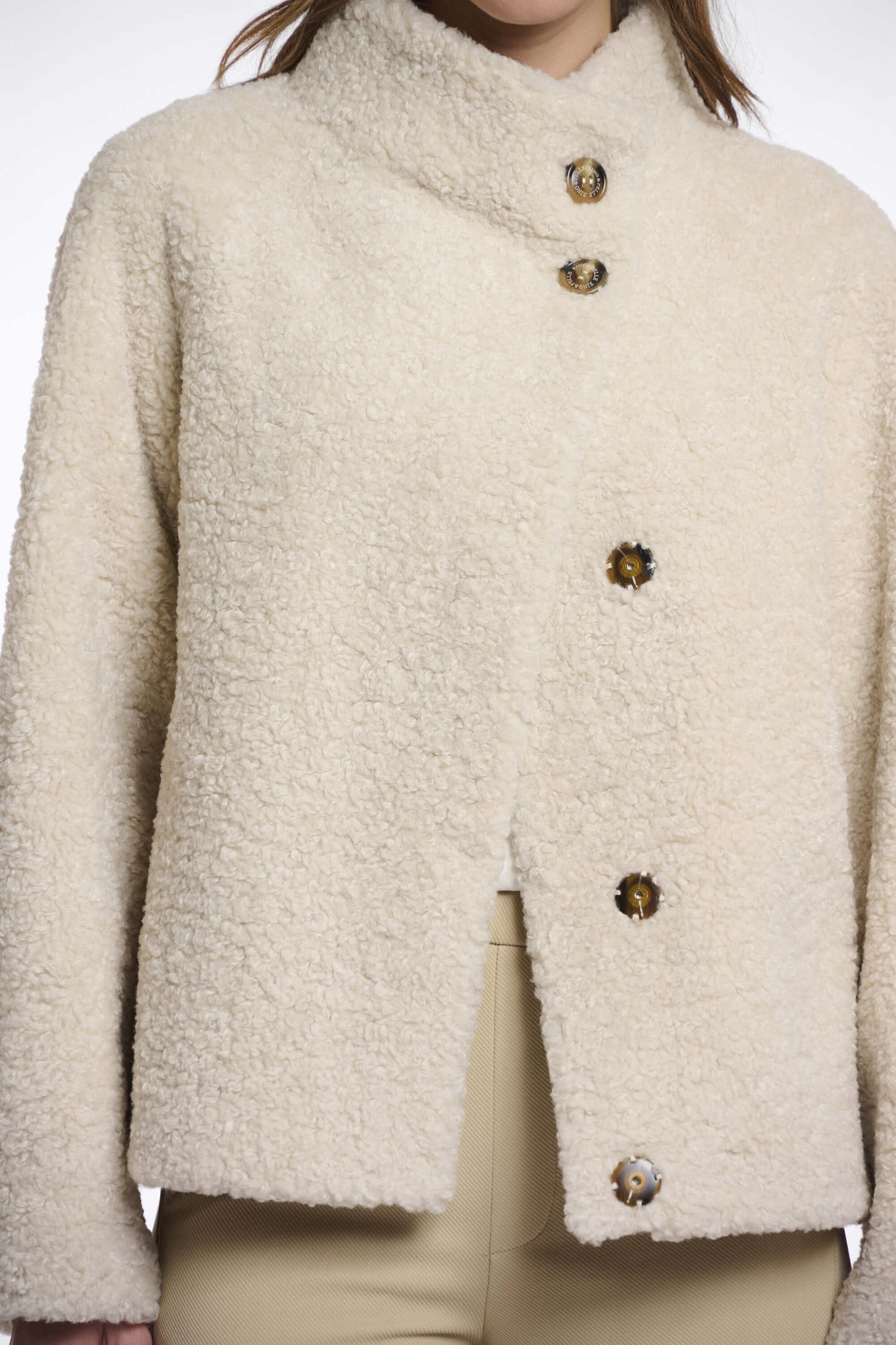 Veste effet peau lainée "Denu"