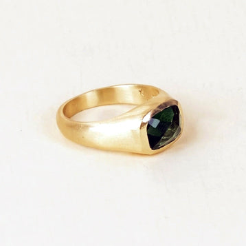 Bague "Lustrae" - Tourmaline verte