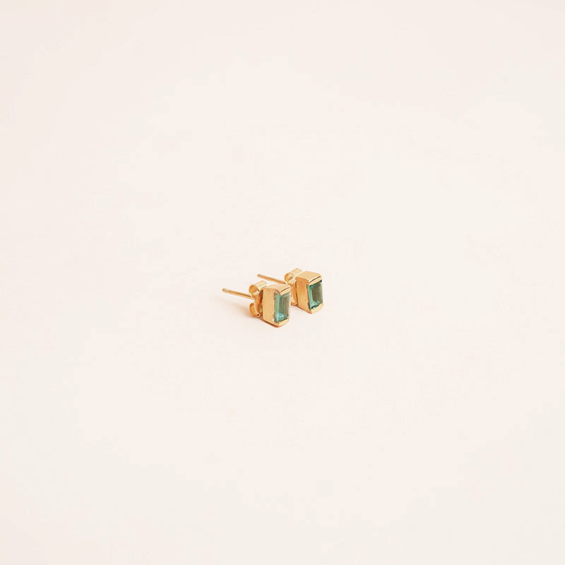 Boucles d'oreilles "Siniu" - Tourmalines vertes