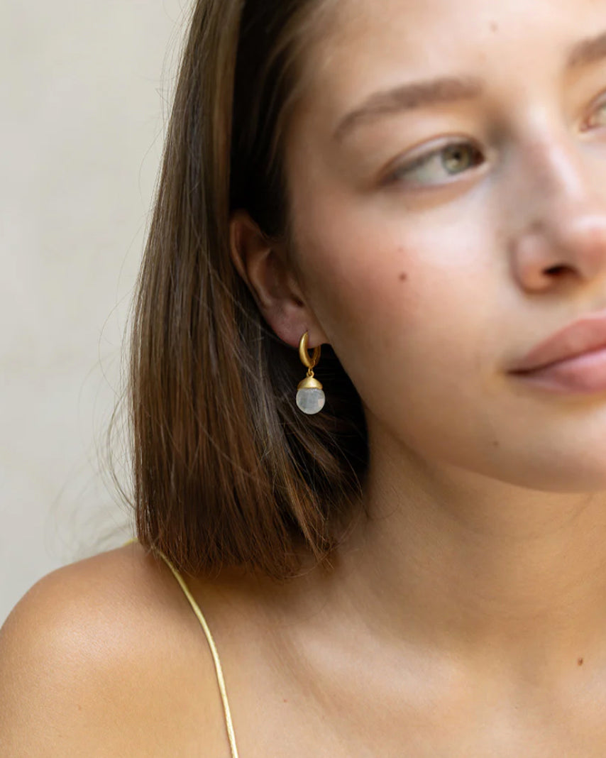 Boucles d'oreilles "Tirua" - Tourmalines vertes