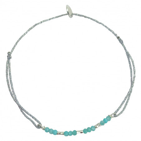 Bracelet-cordon "Colorado" - Amazonites