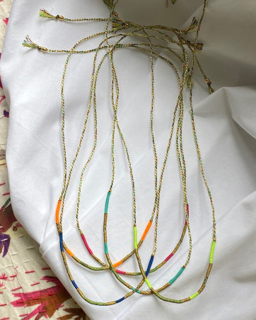 Bracelet-cordon "Sukh" - Violet