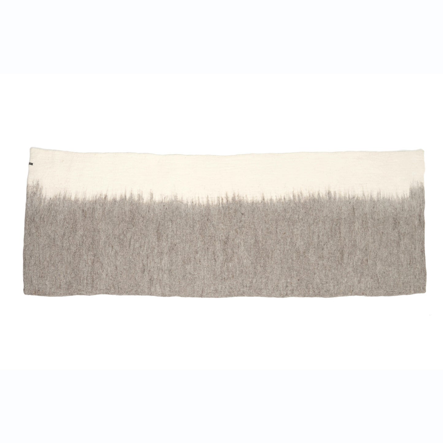 Tapis "Brush long" laine - Pierre/naturel