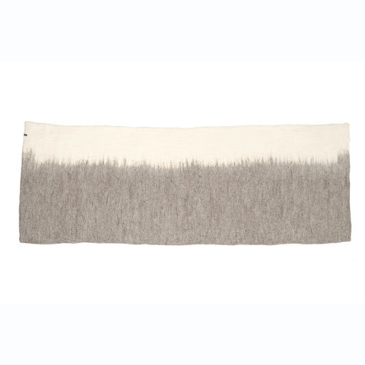 Tapis "Brush long" laine 75x210 - Pierre/naturel