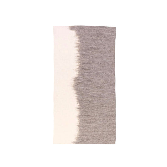 Tapis "Brush" laine 70x140 - Pierre/naturel