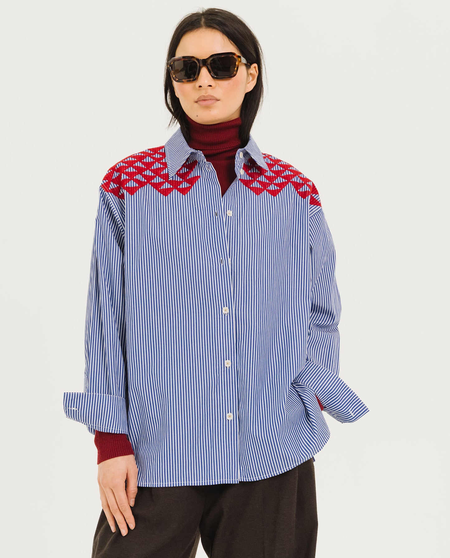 Chemise brodée "Wyoming Mansion"