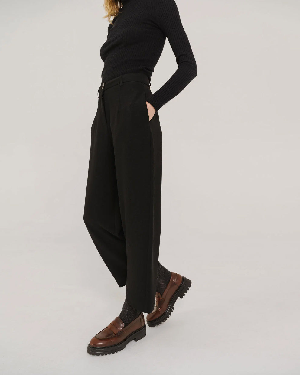 Pantalon crêpe "Brando Tribu" - Noir