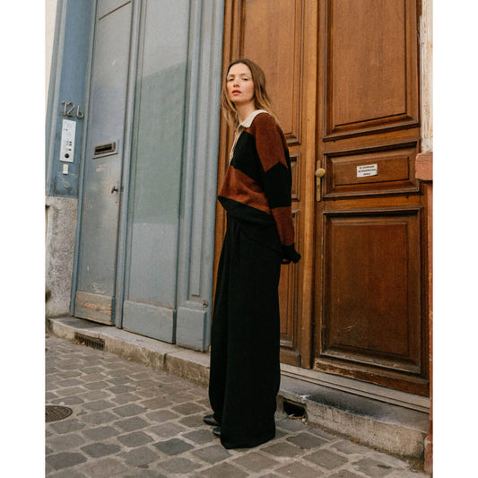 Pantalon crêpe "Upton Tribu" - Noir