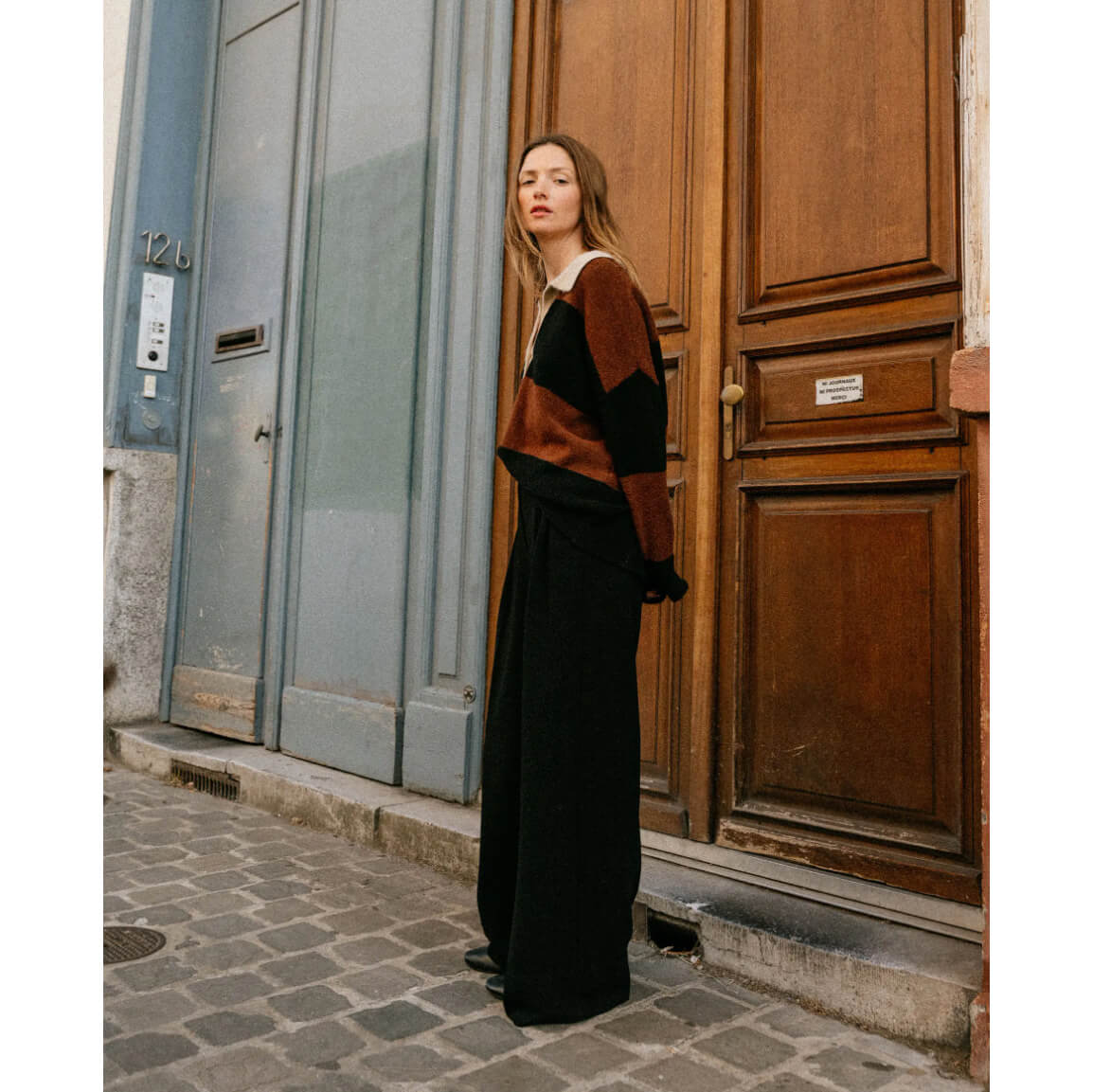 Pantalon crêpe "Upton Tribu" - Noir