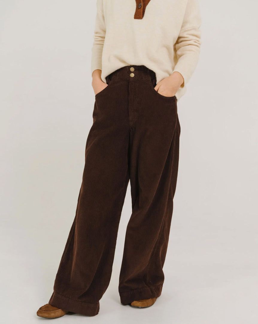 Pantalon velours "Daddy" - Caffe