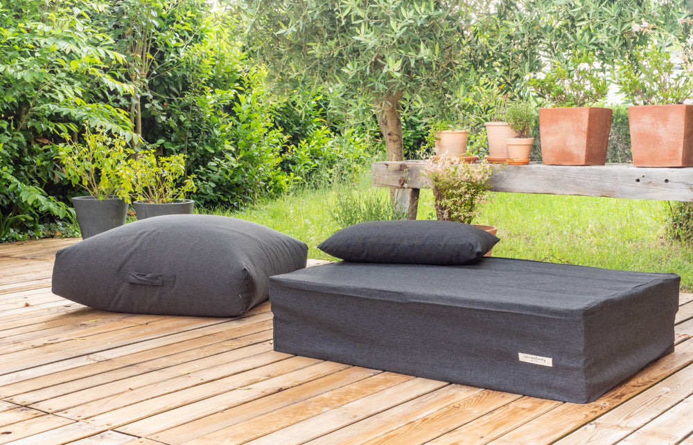 Coussin Outdoor "Floo"- Noir