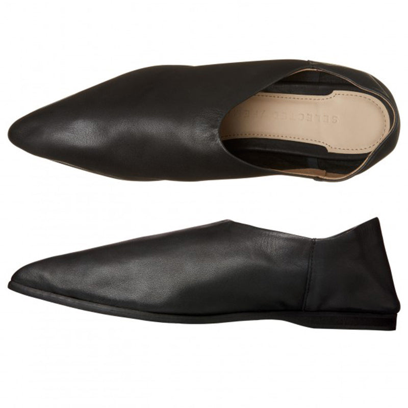 Babouches cuir - Noir