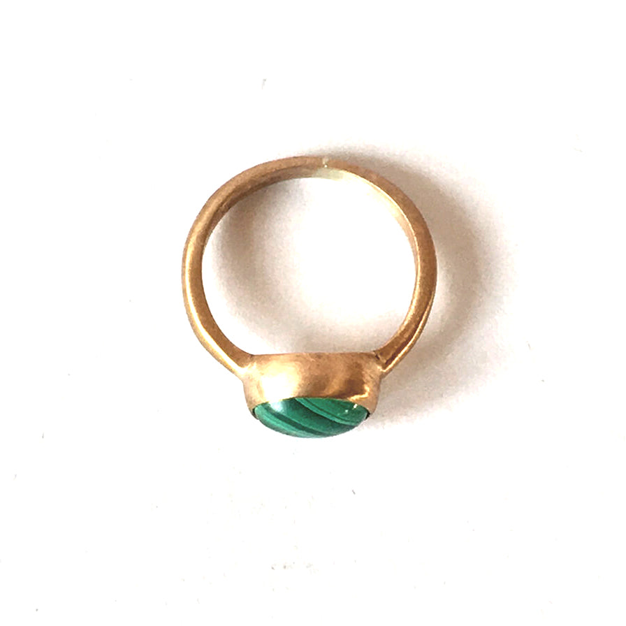 Bague "Ananda" - Malachite