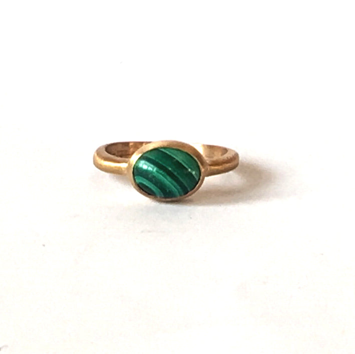 Bague "Ananda" - Malachite