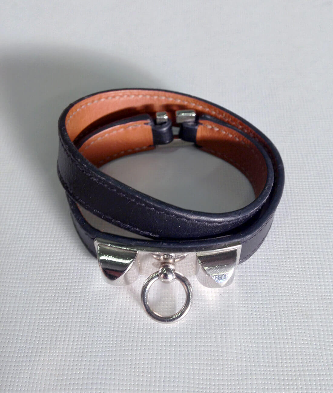 Bracelet "Rivale Double Tour" cuir (S)
