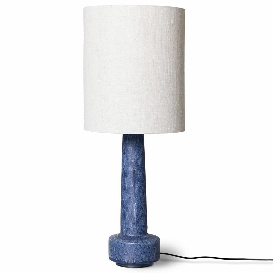 Lampe sur pied céramique - Bleu