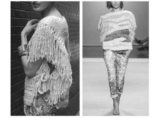 Poncho "Agora" alpaga & soie NWT (38)