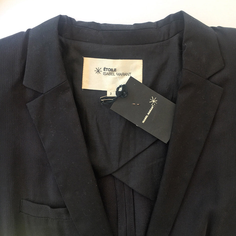 Veste revers satin Harlow NWT (2)